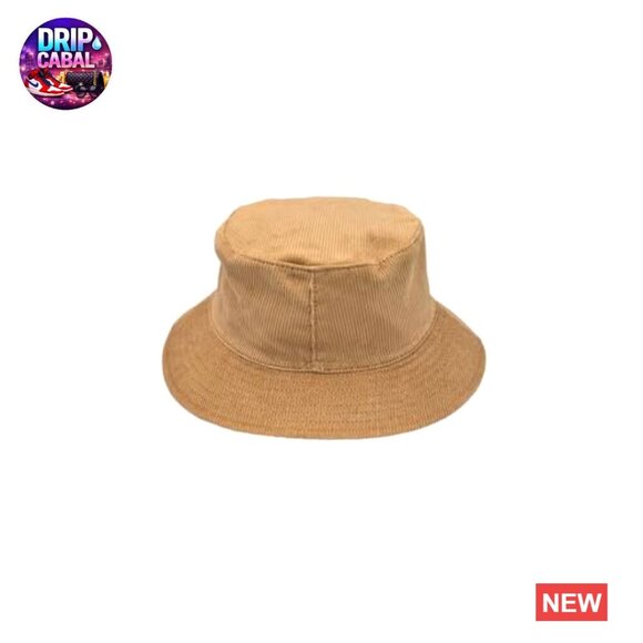 Corduroy Bucket Hat, Lightweight Packable Vintage Streetwear main image 5